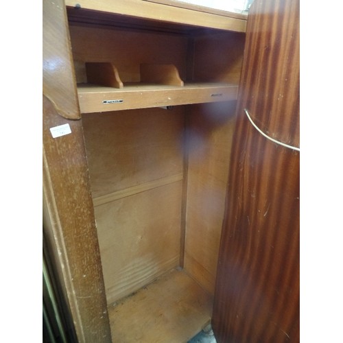 341 - LEBUS RETRO WARDROBE WITH INTERNAL NAMED SHELVES