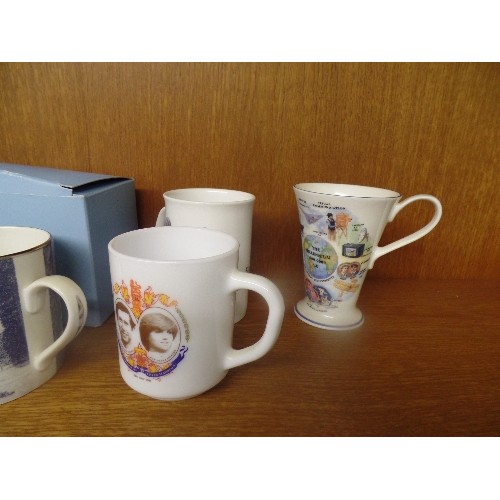 462 - 8 COMMEMORATIVE MUGS - 3 BOXED