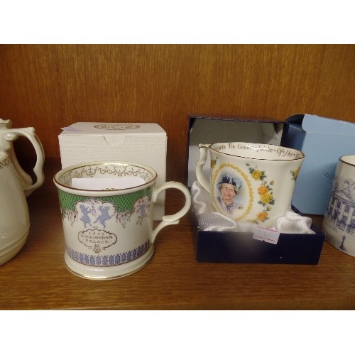 462 - 8 COMMEMORATIVE MUGS - 3 BOXED