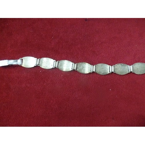 8 - SILVER METAL BRACELET WITH SCENES