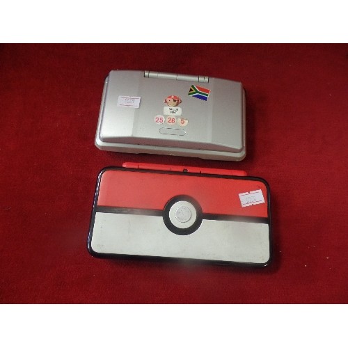 15 - 2 NINTENDO DS CONSOLES (SPARES OR REPAIR) 1 WITH POKEMON LIVERY