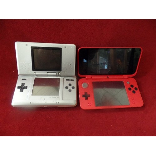 15 - 2 NINTENDO DS CONSOLES (SPARES OR REPAIR) 1 WITH POKEMON LIVERY