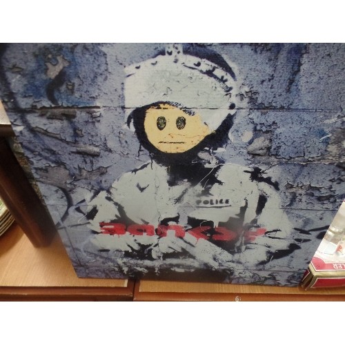 255A - BANKSY CANVAS