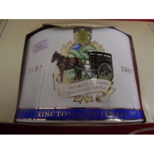 53 - 'RINGTONS CENTENERY' COLLECTORS TEAPOT. BRAND-NEW & BOXED.