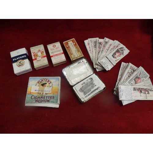 73 - LARGE QUANTITY OF CIGARETTE & TEA CARDS, SOME IN CIGARETTE BOXES. INC PLAYERS, CARRERAS LTD, WOODBIN... 