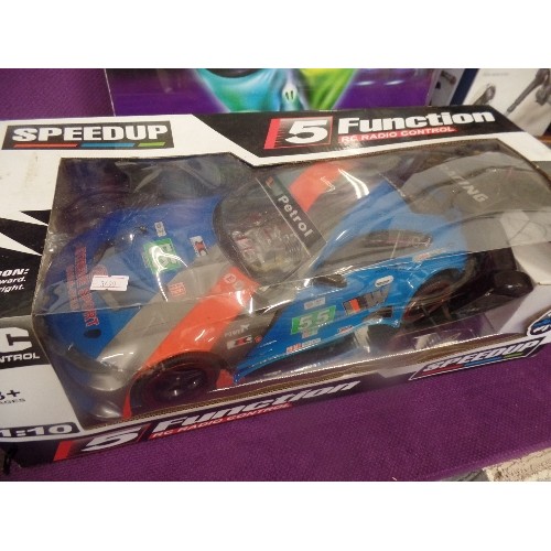 84 - RADIO CONTROLLED, 'HOT RACING SPEED-UP' 5 FUNCTION RACING CAR. SACLE 1/10. AGE 3+.