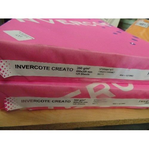 153 - 2 X UNOPENED PACKS OF INVERCOTE CREATO DIGITAL ART PAPER. 460 X 320MM. EACH PACK CONTAINS 125 SHEETS... 