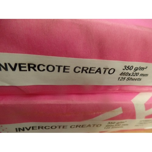 153 - 2 X UNOPENED PACKS OF INVERCOTE CREATO DIGITAL ART PAPER. 460 X 320MM. EACH PACK CONTAINS 125 SHEETS... 