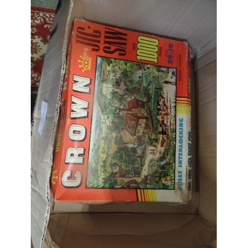 223 - 5 X VINTAGE JIGSAW PUZZLES.