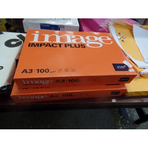 166 - 2 UNOPENED PACKS OF ANTAILS IMPACT PLUS COATED ART PAPER. A3/100GM, 500 SHEETS IN EACH.