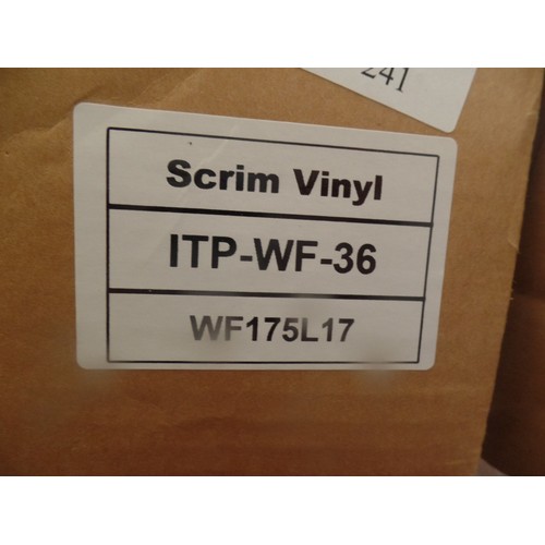 241 - SCRIM VINYL ROLL FOR MAKING LARGE BANNER PRINTING ETC. ITP-WF-36. WF175L 17