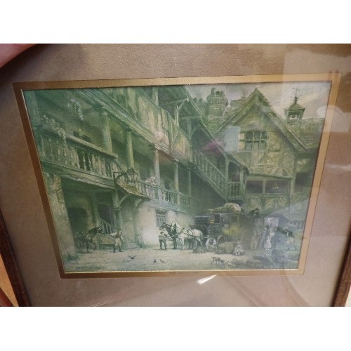 190 - A PAIR OF RAISED DETAIL WALL ART PICTURES, TOGETHER WITH 2 FRAMED PRINTS 'THE DEPARTURE' AND 'THE ME... 