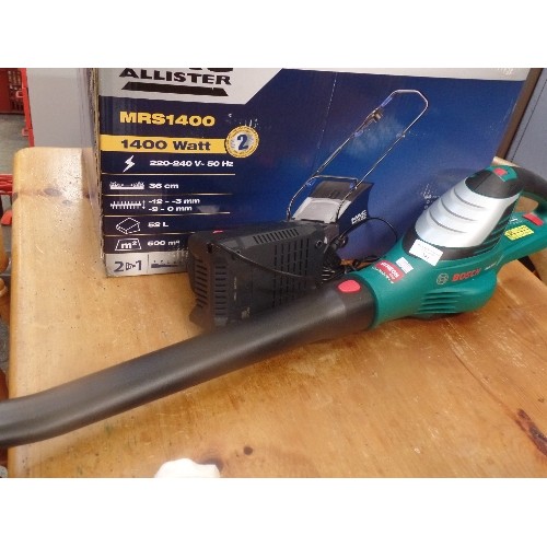 341 - BOSCH ALB 36 LI CORDLESS LEAF BLOWER. WITH CHARGER.