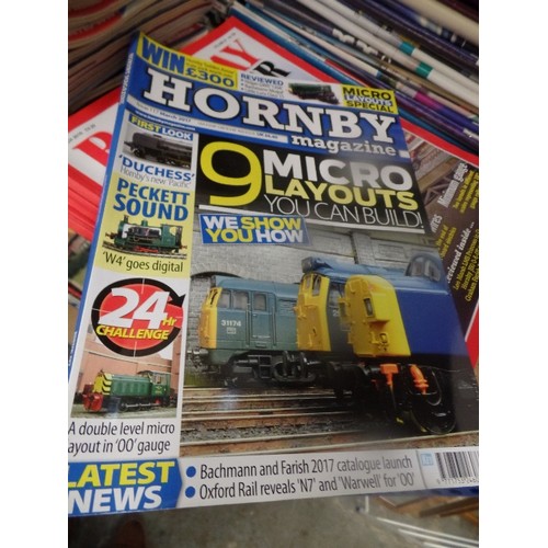 369 - LARGE QUANTITY OF TRAIN AND MODEL RAILWAY MAGAZINES - HORNBY MAGAZINE, BRM, RAILWAY MODELLER, MODEL ... 