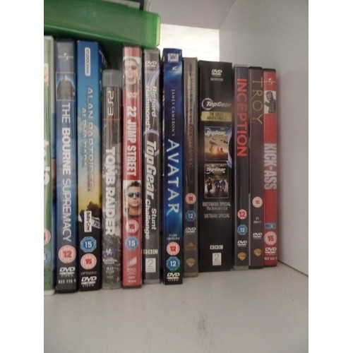 387 - CUBE OF DVD'S - TOP GEAR, 22 JUMP STREET, TROY ETC