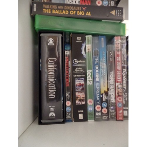 387 - CUBE OF DVD'S - TOP GEAR, 22 JUMP STREET, TROY ETC