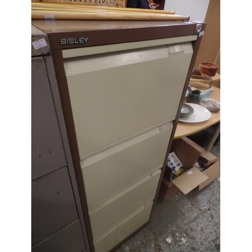 300A - VINTAGE METAL 4 DRAWER BISLEY FILING CABINET