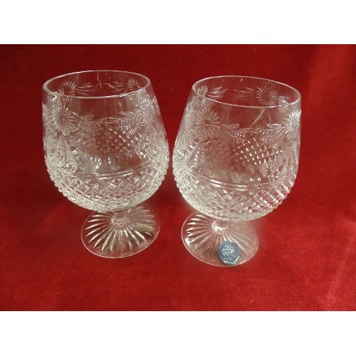 4 - A PAIR OF WATERFORD CRYSTAL 