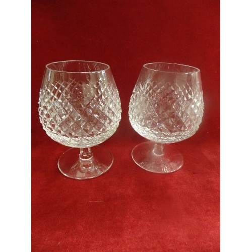 4 - A PAIR OF WATERFORD CRYSTAL 