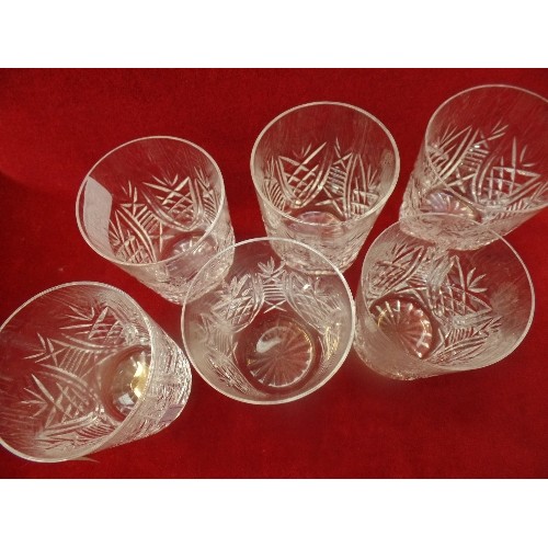 282 - SET OF 6 WATERFORD CRYSTAL 