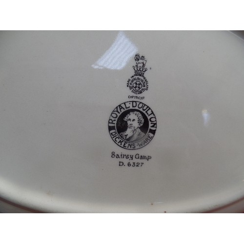 274 - THREE ROYAL DOULTON SERIES WARE BOWLS INCLUDING SAIREY GAMP D.6327, CHARLES II AT CHELSEA HOSPITAL