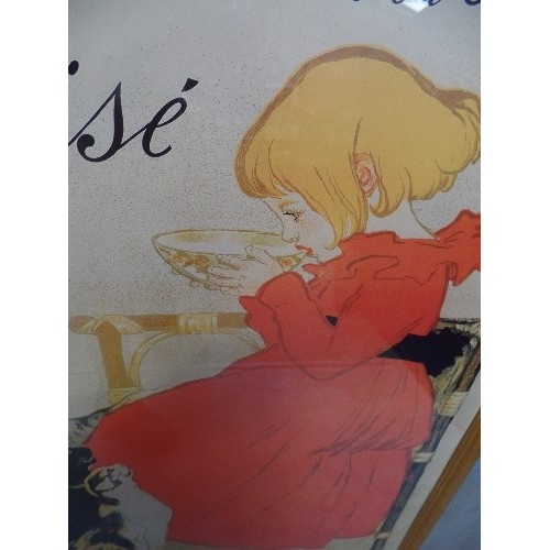 204A - A VERY LARGE REPRODUCTION OF A FRENCH ART NOUVEAU ADVERTISING POSTER BY THEOPHILE ALEXANDER STEINLEN... 