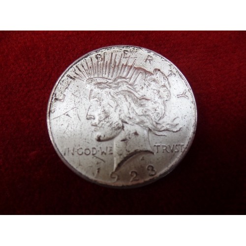 97A - A 1923 MORGAN PEACE DOLLAR LIBERTY (FACE) EAGLE (ON BACK)