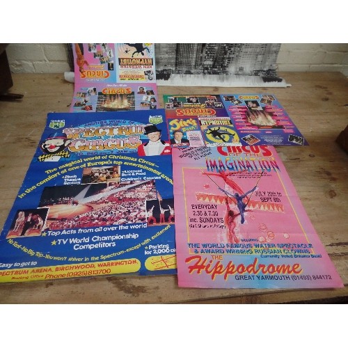 181 - 4 ORIGINAL 1980's AND 1990's CIRCUS POSTERS FOR PETER JAY'S INTERNATIONAL CIRCUS (1995 - INCLUDES SU... 