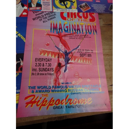 181 - 4 ORIGINAL 1980's AND 1990's CIRCUS POSTERS FOR PETER JAY'S INTERNATIONAL CIRCUS (1995 - INCLUDES SU... 