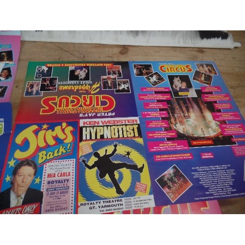 181 - 4 ORIGINAL 1980's AND 1990's CIRCUS POSTERS FOR PETER JAY'S INTERNATIONAL CIRCUS (1995 - INCLUDES SU... 