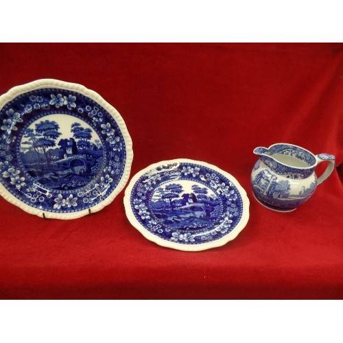 279 - SPODE ITALIAN JUG AND TWO COPELAND 