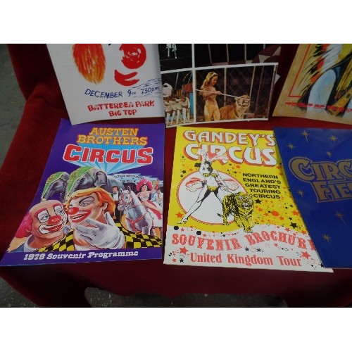 302 - A GOOD COLLECTION OF CIRCUS PROGRAMMES 1970'S TO 90'S INC AUSTEN BROTHERS, RUSSIAN CIRCUS, CIRCUS WO... 