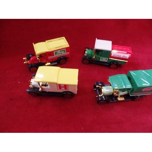 192B - COLLECTION OF CLASSIC TRUCK MINIATURES 'READERS DIGEST' RENAULT,FORD TANKER, MODEL T, AND CROSSLEY. ... 