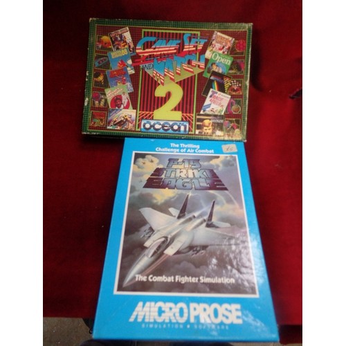 192J - COLLECTION OF VINTAGE COMPUTER GAMES. MAINLY 80'S. IN ORIGINAL BOXES. INC SPECTRUM CASSETTE TAPES & ... 