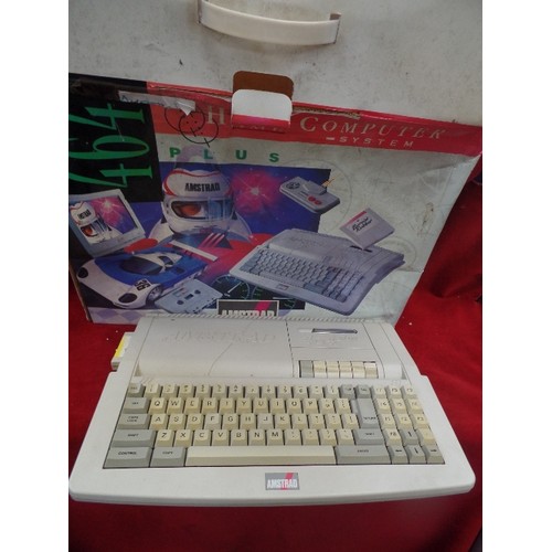 192K - VINTAGE AMSTRAD 464 PLUS, HOME COMPUTER SYSTEM, WITH ORIGINAL BOX.