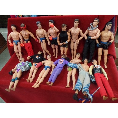 192L - BOX OF VINTAGE HASBRO ACTION MEN. INC DR X VILLAIN ETC.