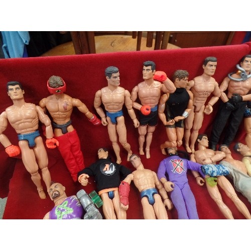 192L - BOX OF VINTAGE HASBRO ACTION MEN. INC DR X VILLAIN ETC.