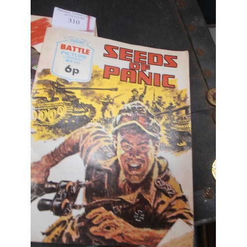 310 - 5 X 1970'S ACTION COMIC BOOKS INCLUDING WAR PICTURE LIBRARY 1971, BATTLE PICTURE LIBRARY 1972, AIR A... 