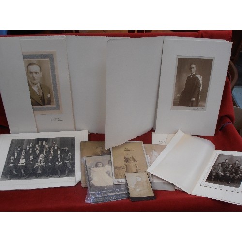 316 - SELECTION OF VICTORIAN AND EARLY 20TH CENTURY PHOTOGRAPHS INCLUDING AN INTERESTING GROUP OF THREE BY... 