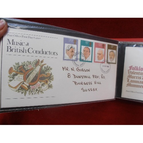 319A - BINDER ALBUM OF BRITISH FIRST DAY COVERS /STAMPS - 1980 TO 1984