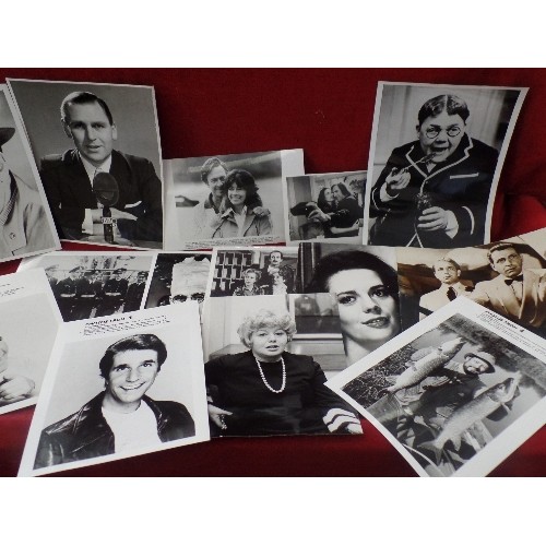 92 - VINTAGE OFFICIAL PRESS PHOTOGRAPHS, APPROX X 100 IMAGES FROM FILM AND TV. MAINLY 10 X 8 BLACK & WHIT... 