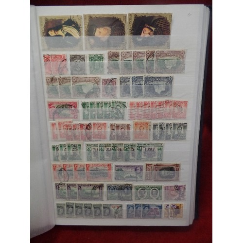 94 - 2 X VINTAGE STAMP STOCK -BOOKS. TOGETHER WITH A LARGE STAMP ALBUM. BOOKS CONTAIN MULTIPLE STAMPS..