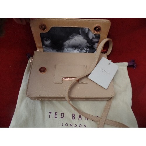 109 - TED BAKER HANDBAG, NEW/WITH TAGS & DUST BAG. IN PEACH.