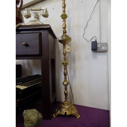 112 - ONYX/GILT STANDARD LAMP[MATCHES PREVIOUS LOT]