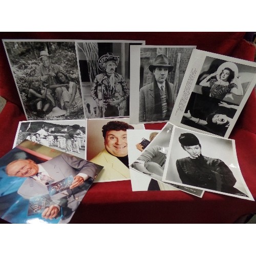 119 - VINTAGE OFFICIAL PRESS PHOTOGRAPHS, APPROX X 100 IMAGES FROM FILM AND TV. MAINLY 10 X 8 BLACK & WHIT... 