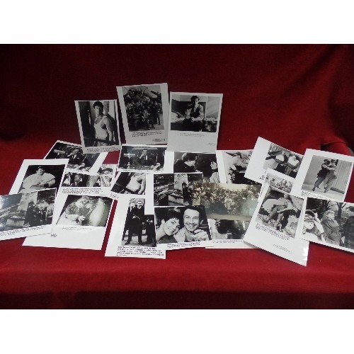 122 - VINTAGE OFFICIAL PRESS PHOTOGRAPHS, APPROX X 100 IMAGES FROM FILM AND TV. MAINLY 10 X 8 BLACK & WHIT... 