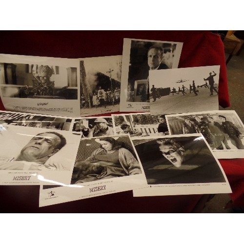 120 - VINTAGE OFFICIAL PRESS PHOTOGRAPHS, APPROX X 100 IMAGES FROM FILM AND TV. MAINLY 10 X 8 BLACK & WHIT... 