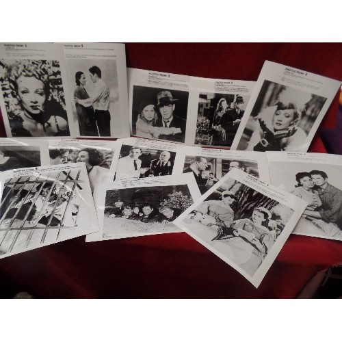 107 - VINTAGE OFFICIAL PRESS PHOTOGRAPHS, APPROX X 100 IMAGES FROM FILM AND TV. MAINLY 8.5 X 7