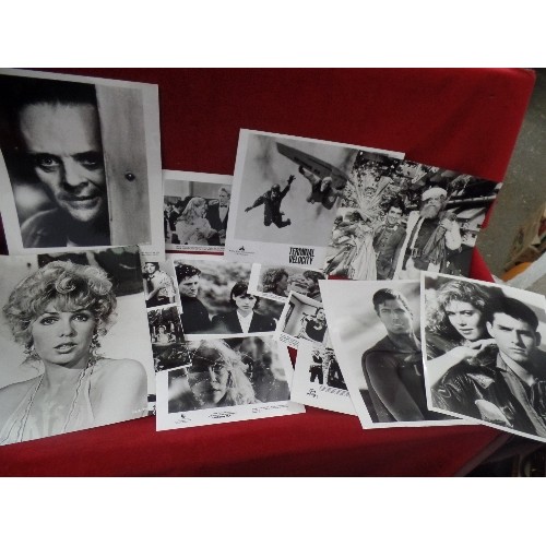 125 - VINTAGE OFFICIAL PRESS PHOTOGRAPHS, APPROX X 80 IMAGES FROM FILM AND TV. MAINLY 10 X 8