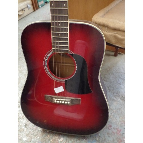 158 - ARLA SUNBURST ACOUSTIC GUITAR. USA . MODEL No 20RS